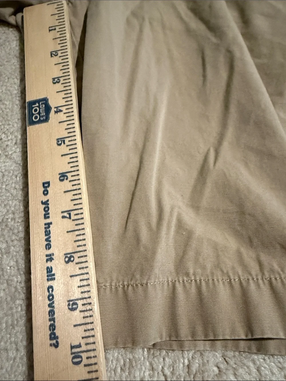 J. Crew Men's Tan Flat-Front Chino Shorts